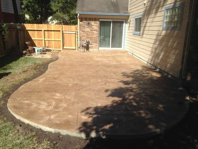 concrete stamped patio